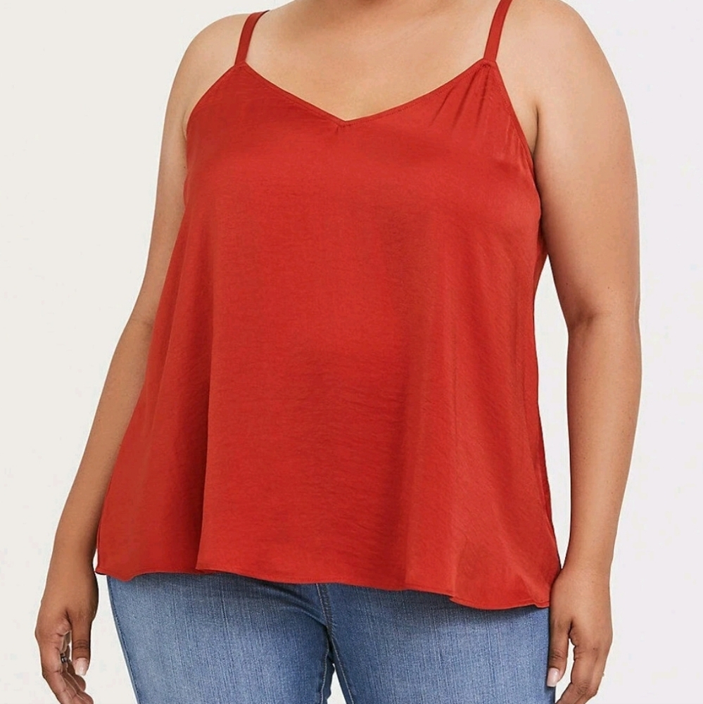 Torrid Orange Sleeveless Relaxed Camisole Top